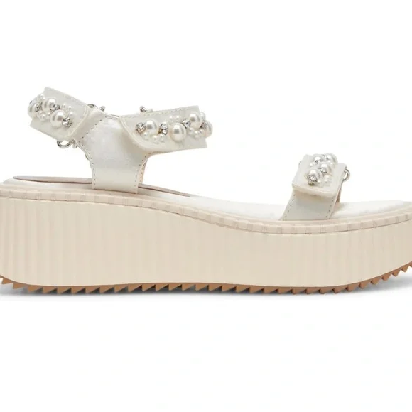 Dolce Vita Women's Debra Cream Sandals Size 8.5 M Good Condition - Picture 2 of 15